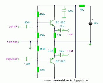 Audio Line Driver circuit diagram