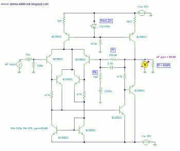Hi-Fi Pre Amplifier circuit diagram