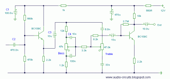 Tone Control circuit diagram