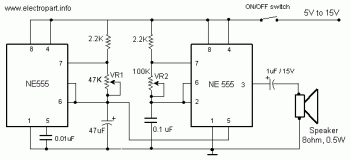 Police Siren circuit diagram