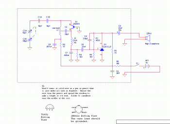 One Transistor FM Receiver circuit diagram