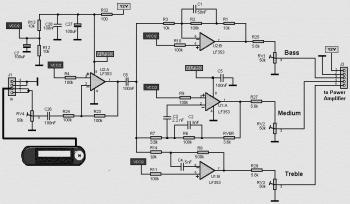 150W Car Amplifier based LA47536 circuit diagram
