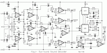 Small Surround Sound Decoder  circuit diagram