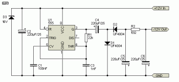 Voltage Double Circuit with timer IC 555