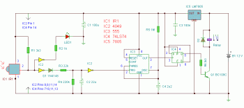 Infrared Switch circuit diagram