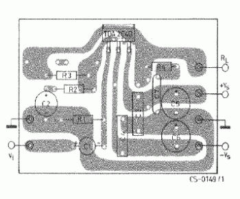 20W Hi-Fi Power Amplifier with TDA2040 pcb layout