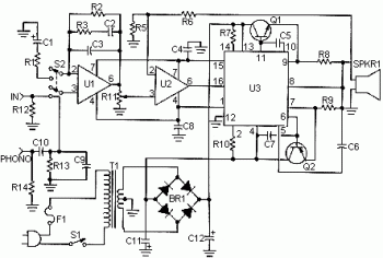 50W Audio Amplifier circuit