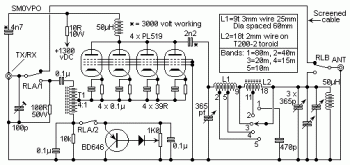 500W High Frequency Amplifier diagram