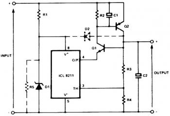 Positive regulator Circuit with PNP and NPN Transistor Boost