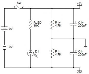 power supply for CMoy Headphone Amplifier Circuit