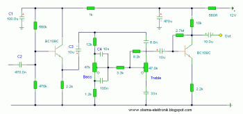 Tone Control Circuit diagram