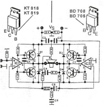 200 Watt High Quality Audio Amplifier circuit diagram