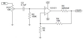 CMoy Headphone Amplifier Circuit diagram