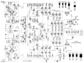 2000W Power Amplifier Circuit diagram