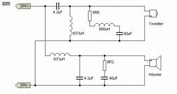Passive CrossOver circuit diagram