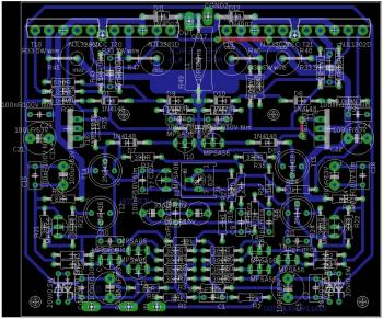200W Leach Amp Circuit PCB layout