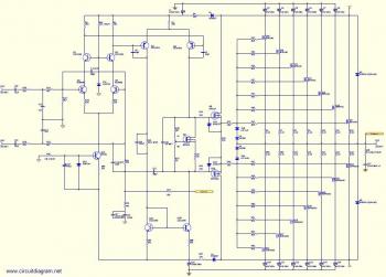 800W Power Amplifier circuit diagram