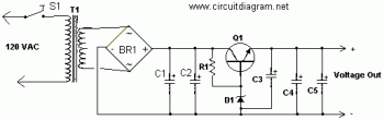High Current Power Supply circuit diagram