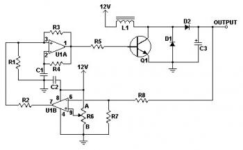 DC Converter circuit 12V to 24V