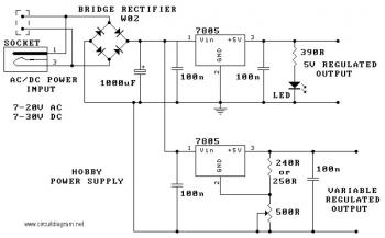 Hobby Power Supply circuit diagram