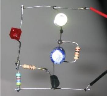 One Transistor LED Flasher electronic circuit diagram