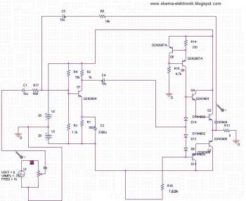 15 Watt Audio Amplifier circuit diagram