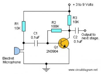 Really Simple Audio Pre-Amplifier schematic