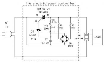 Electronic Power Controller Circuit diagram