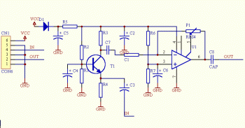 Low Impedance Microphone Amplifier circuit diagram