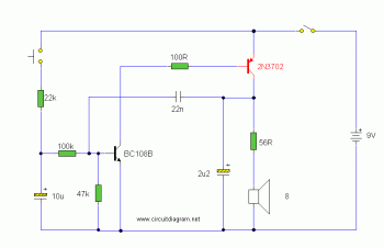 Electronic Siren circuit diagram