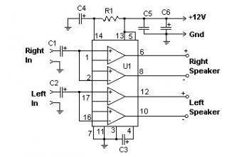 22W Audio Amplifier with TDA1554