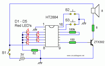 Sound Effects Generator circuit diagram