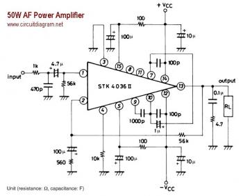 50W AF Power Amplifier with STK4036II