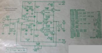 140W Power Amplifier circuit diagram