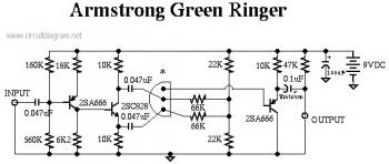 Dan Armstrong Green Ringer Guitar Effect circuit diagram