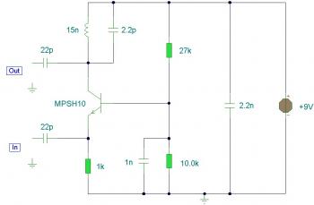 UHF-TV Pre-Amplifier circuit diagram
