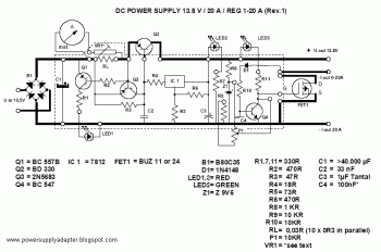 Transformerless Power Supply circuit diagram