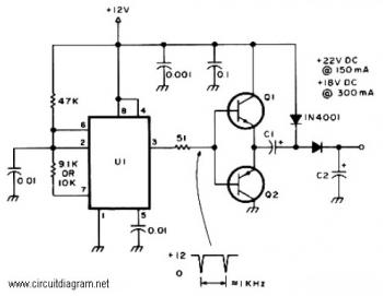 Active Voltage Doubler circuit diagram