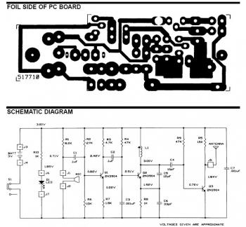 FM Wireless Microphone circuit diagram